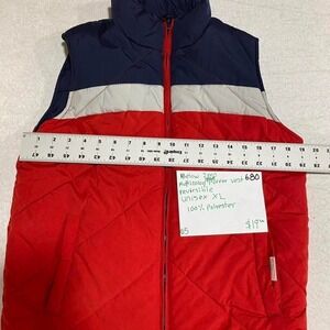Below Zero multicolour/reversible blue color-puffer vest Size XL. SKU680 #puffer